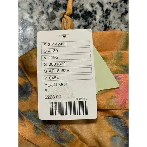 NWT $228 Anthropologie James Coviello Multicolor Floral Botanica Dress Sz 6 - Picture 8 of 10